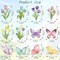 36-piece spring tree ornament set featuring wooden tulip and butterfly decorations—perfect for small trees, home décor, and festive spring parties.